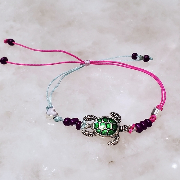 Turtle Love Bracelet - Support Wildlife Conservation - 7 Color Schemes Available - Picture 3 of 12